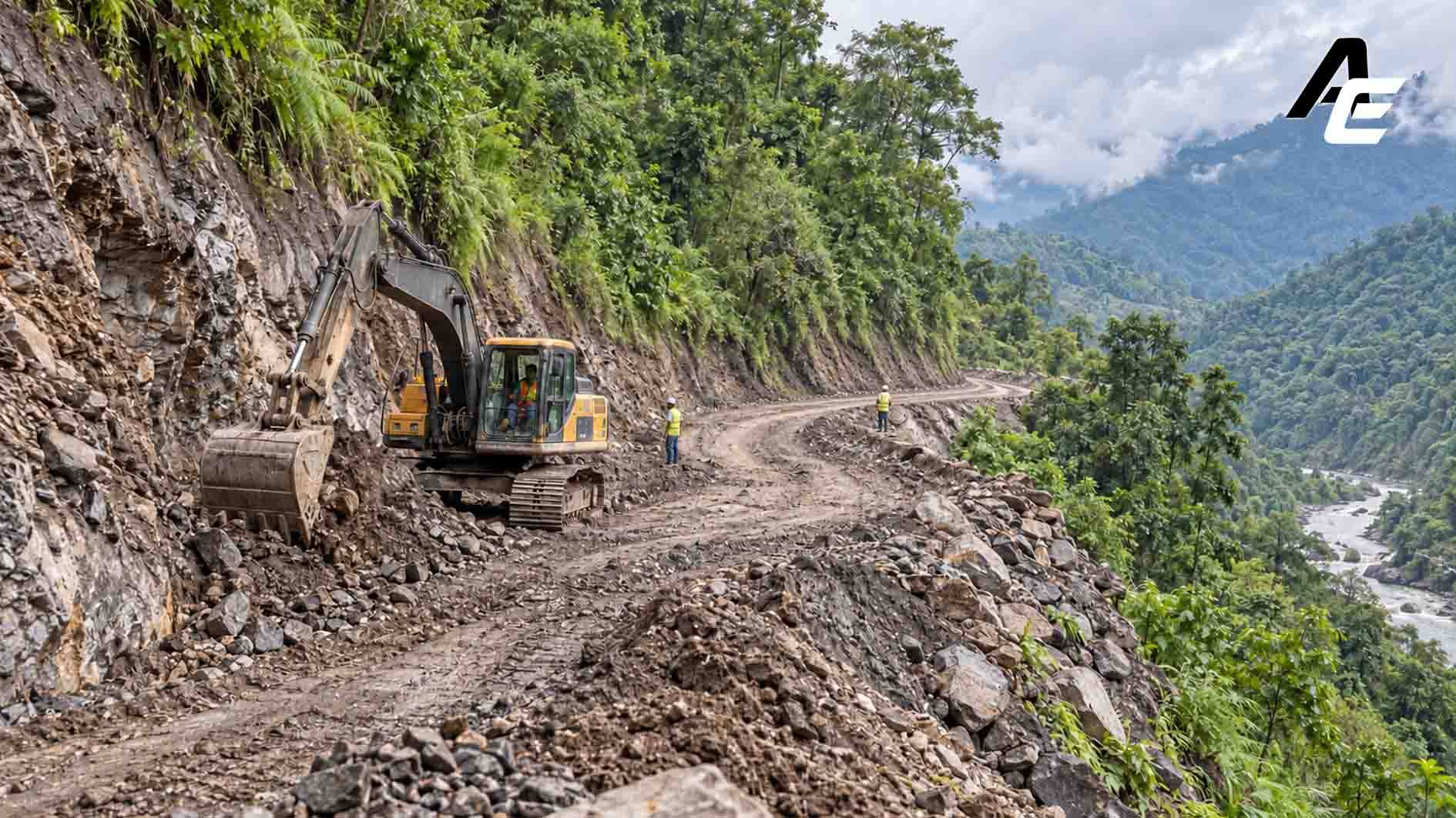 पहाड काटेर कृष्णभीरमा नयाँ बाटो, दुई साताभित्र ठूला गाडी चलाउने लक्ष्य